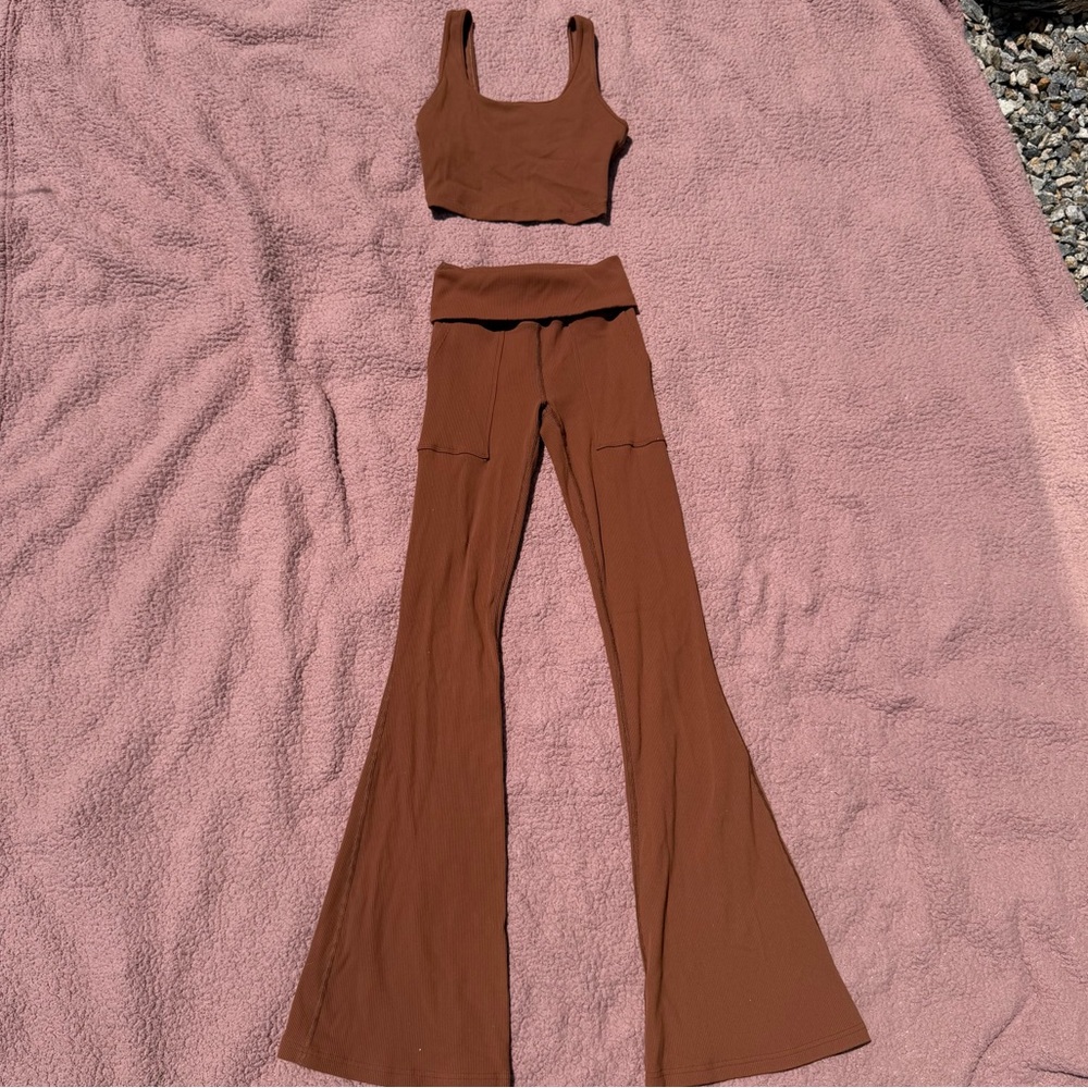 AERIE OFFLINE Brown Athletic Set